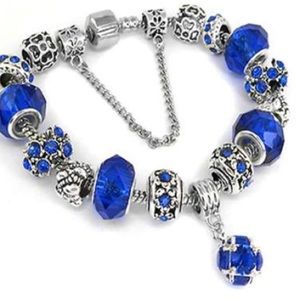 Crystal Ball Charm Bracelets Made With Crystals From Swarovski